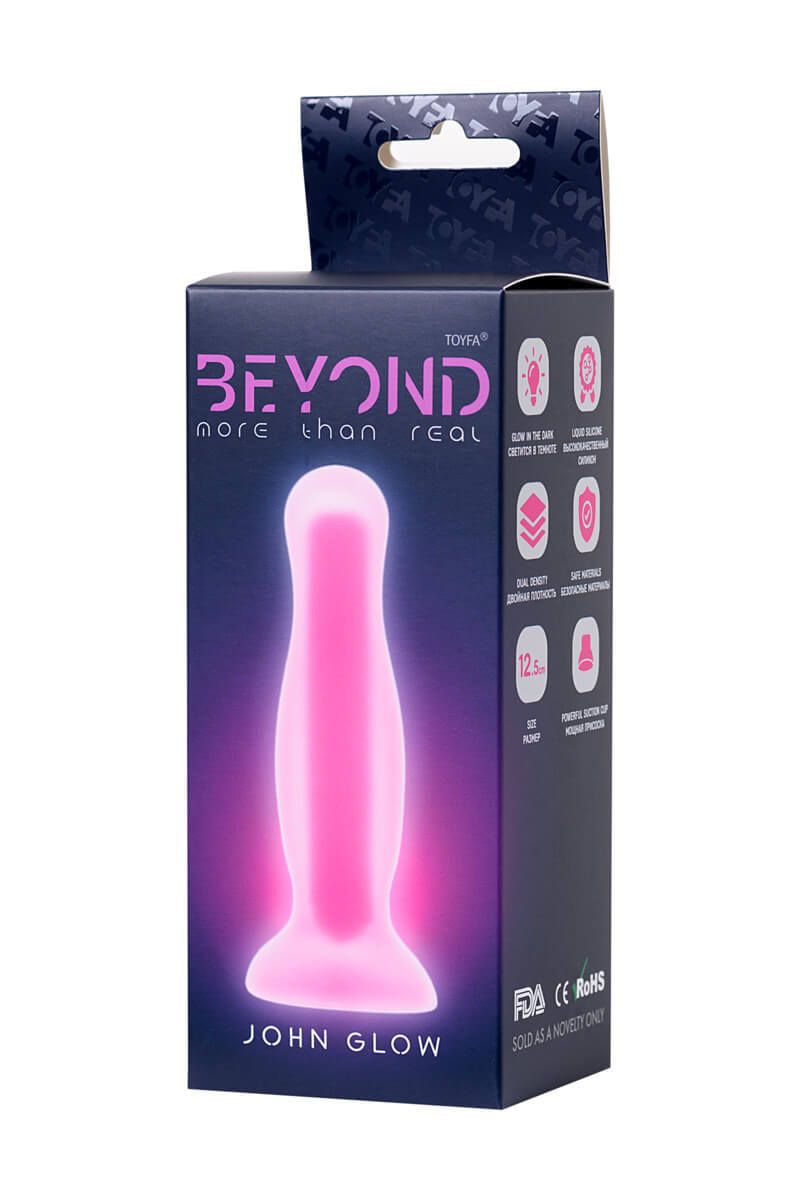 анальная втулка beyond by toyfa john glow, 12,5 см в Москве