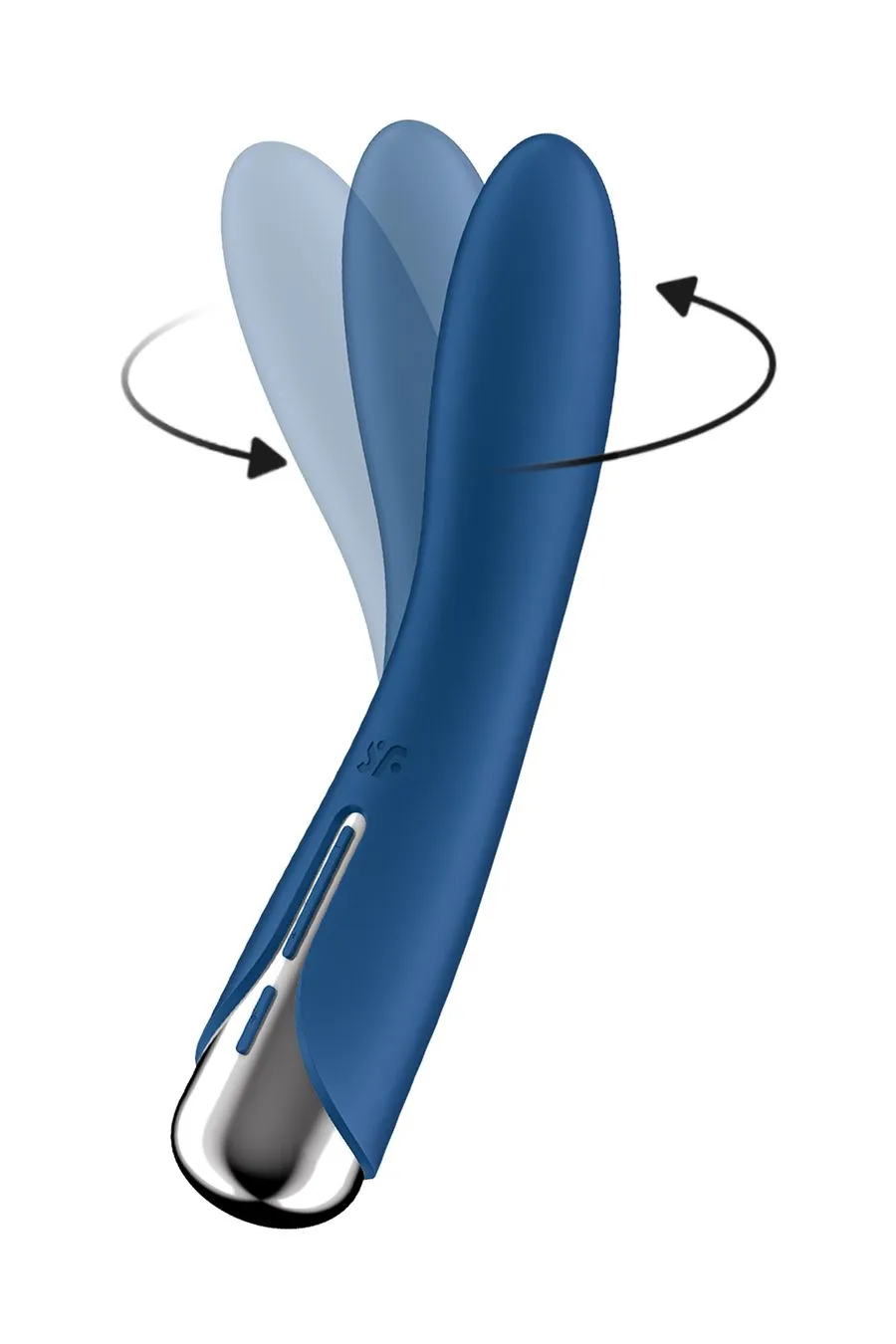 вибратор для точки g с ротацией satisfyer spinning vibe 1, силикон, синий, 17,8 см в Москве