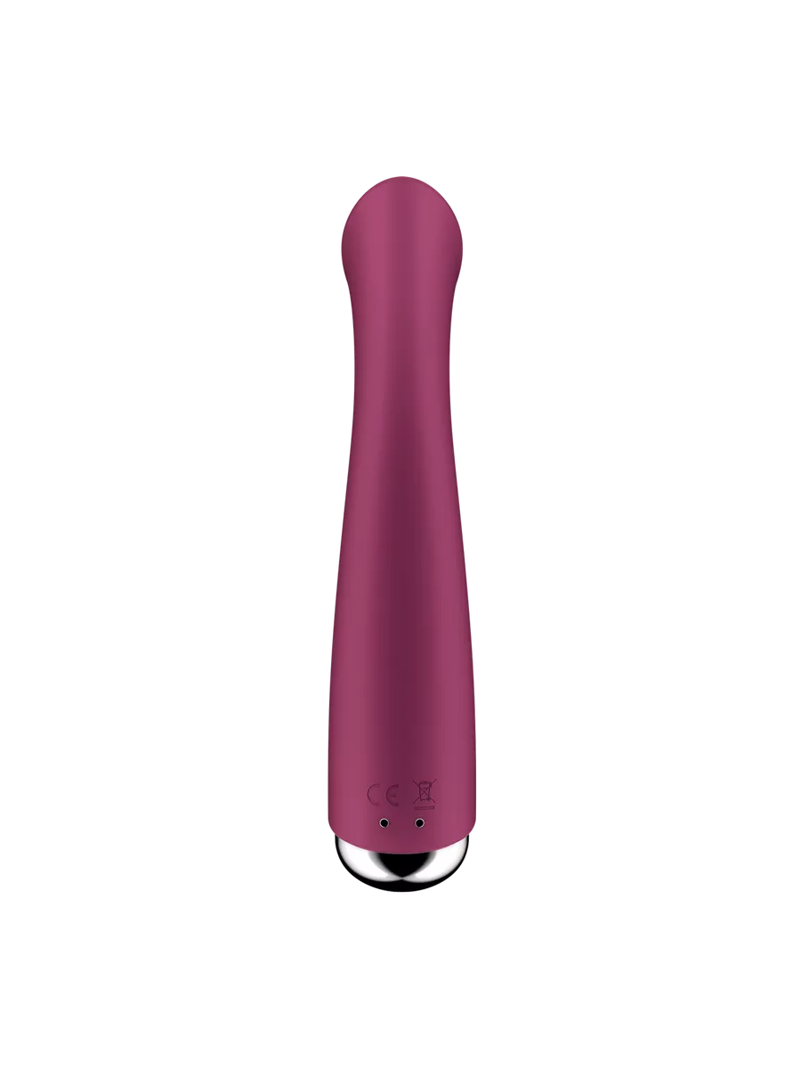 вибратор для точки g  с ротацией satisfyer spinning g-spot 1, силикон, бордовый, 16,8 см в Москве