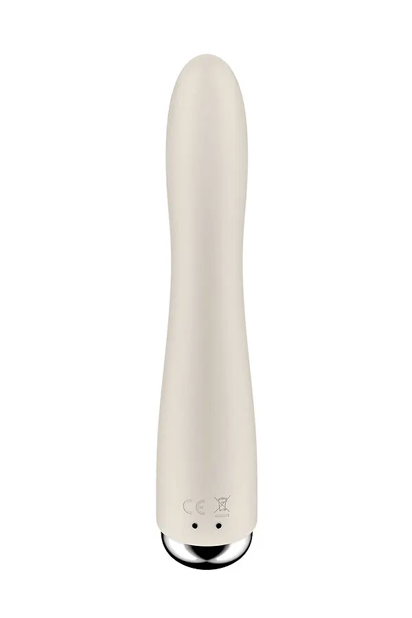 вибратор для точки g  с ротацией satisfyer spinning vibe 1, силикон, бежевый, 17,8 см в Москве