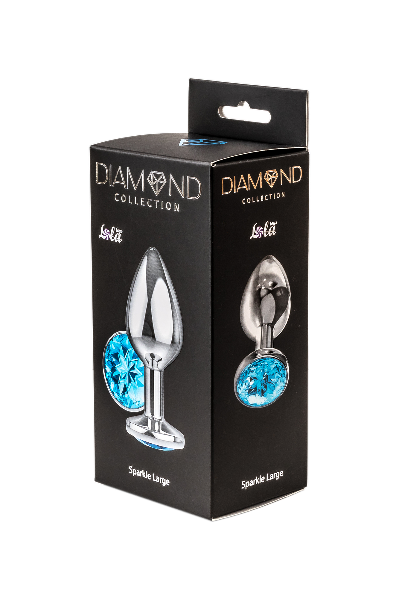 анальная пробка diamond light blue sparkle large 4010-04lola в Москве