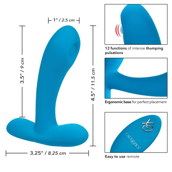 массажер простаты с управлением при помощи пульта silicone remote pulsing pleaser в Москве