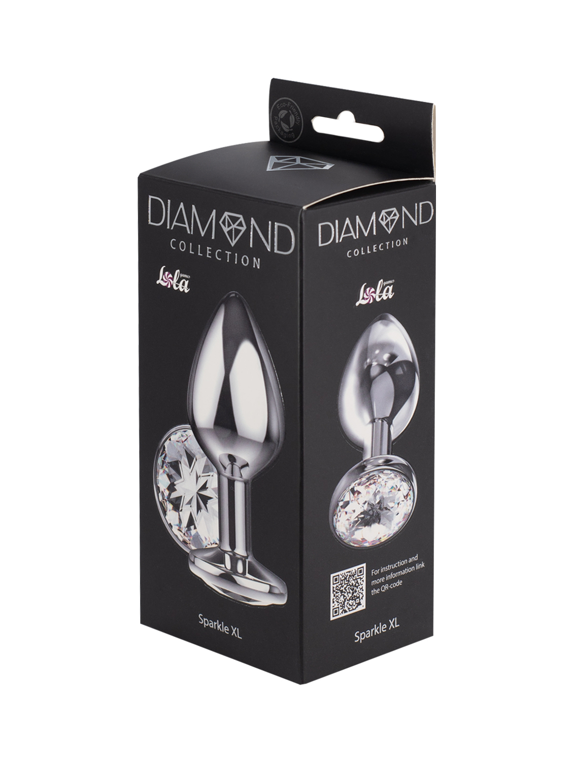 большая анальная пробка diamond clear sparkle xl 4028-02lola в Москве