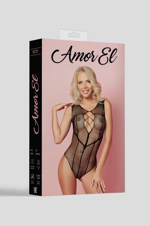 Эротическое боди amor el с вырезом в виде шнуровки (s/l) в Москве