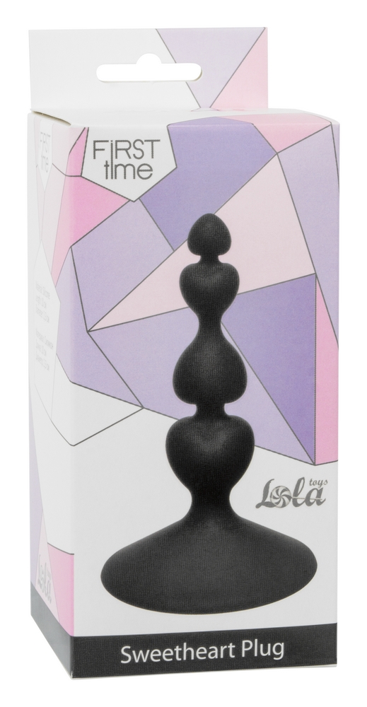 анальная пробка sweetheart plug black 4106-03lola в Москве