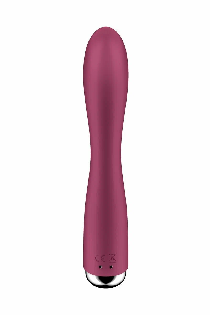 вибратор-кролик с ротацией satisfyer spinning rabbit 1, силикон, бордовый, 20,5 см в Москве