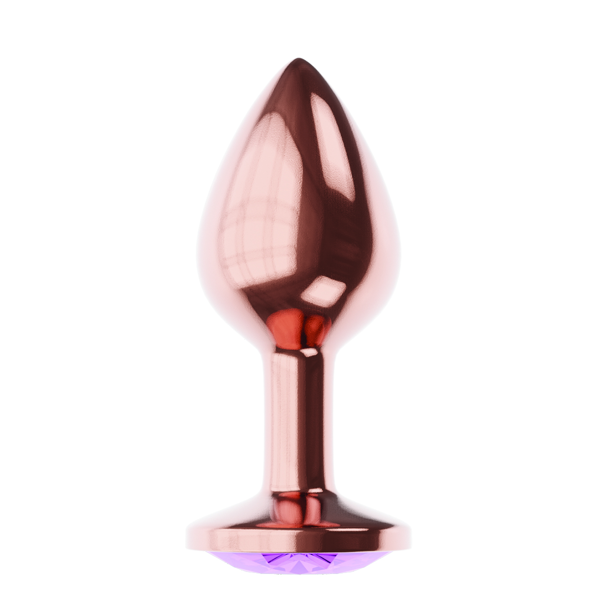 анальная пробка diamond amethyst shine l розовое золото 4025-02lola в Москве