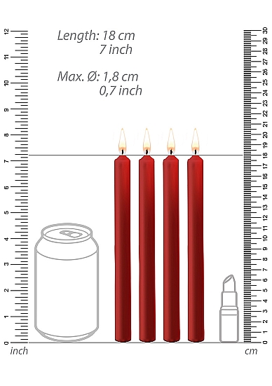 набор восковых bdsm-свечей teasing wax candles large в Москве