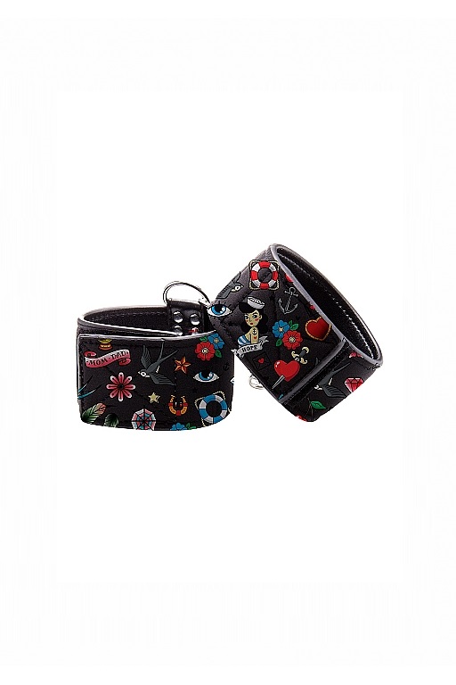 наножники на цепочке printed ankle cuffs old school tattoo style в Москве