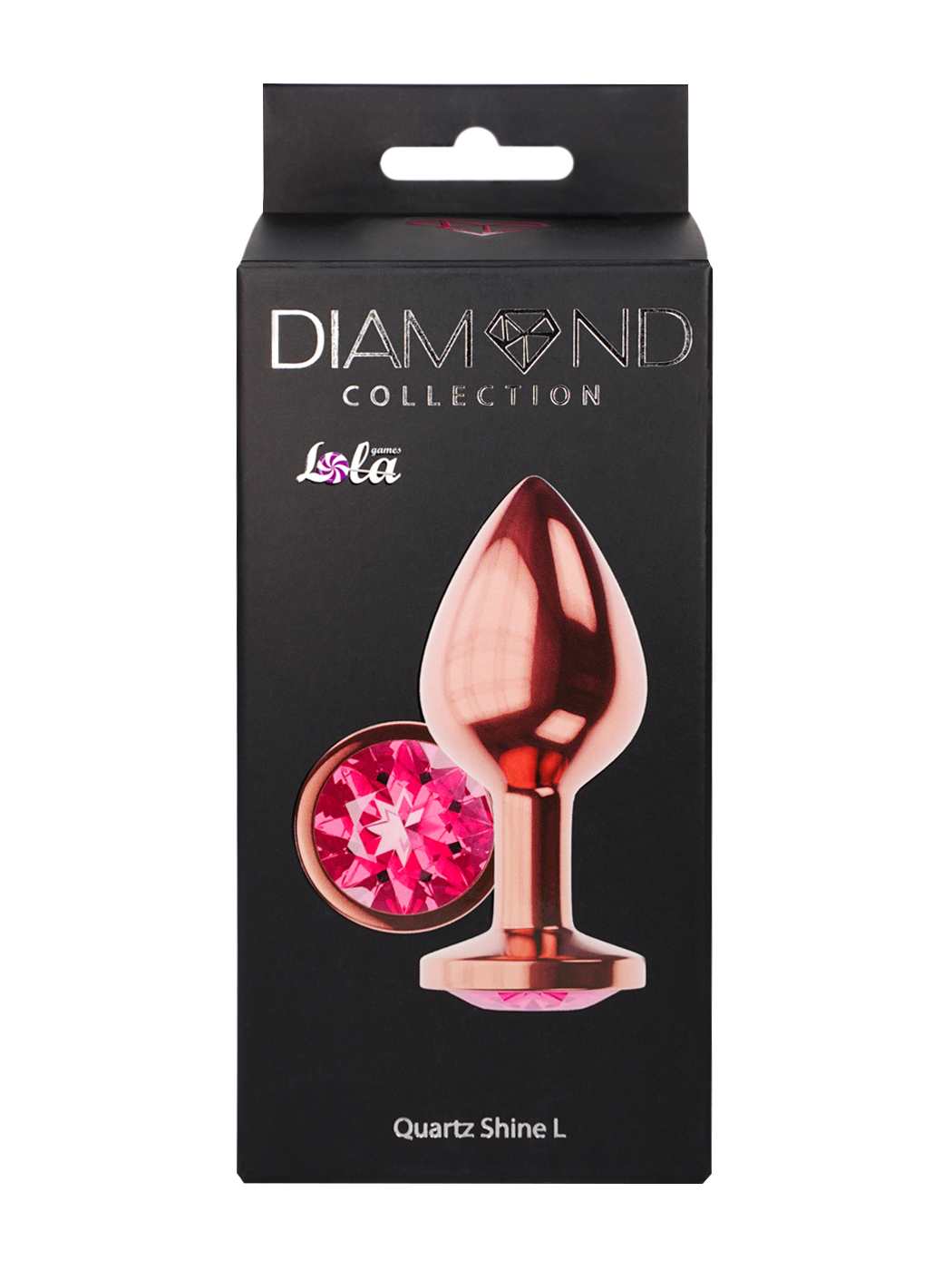 анальная пробка diamond quartz shine l розовое золото 4023-02lola в Москве