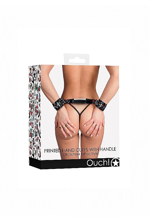 наручники printed handcuffs old school tattoo style в Москве