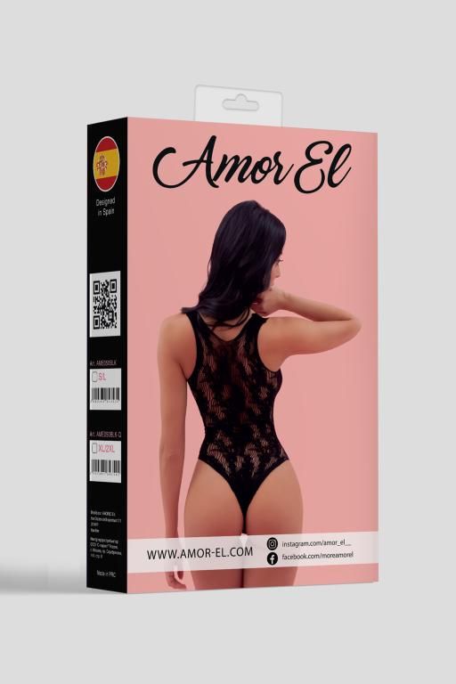 Эротическое боди amor el (s/l), черный в Москве