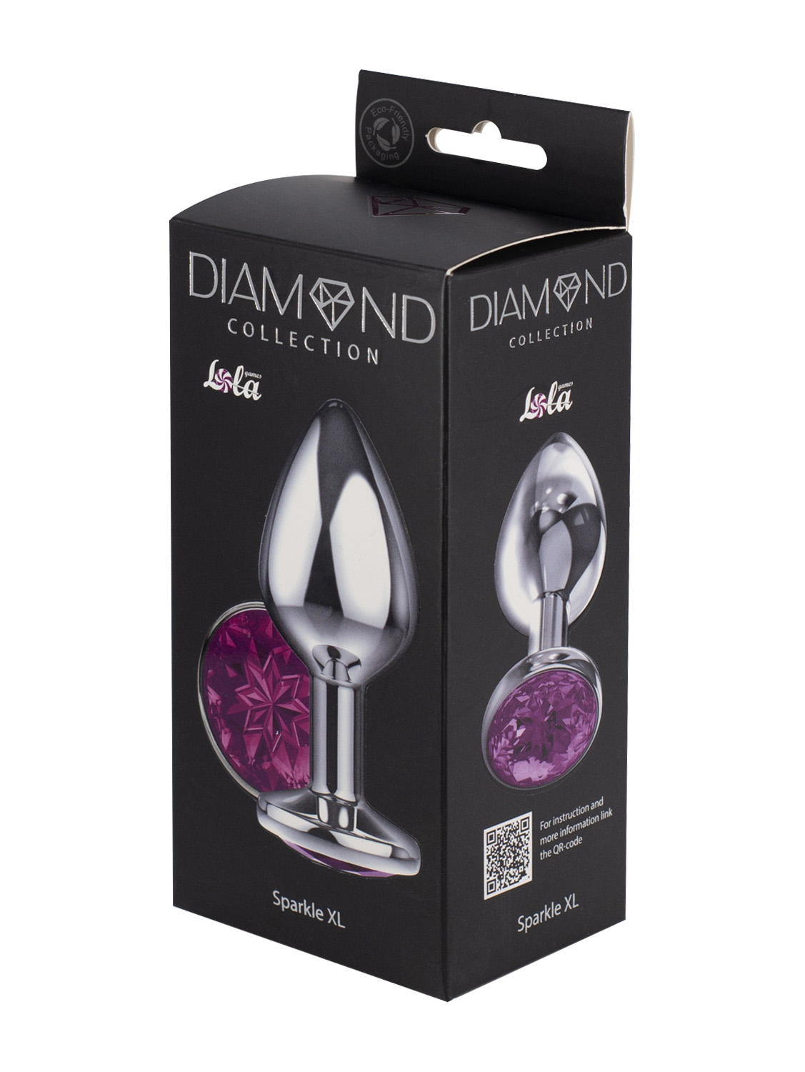 большая анальная пробка diamond purple sparkle xl 4028-01lola в Москве
