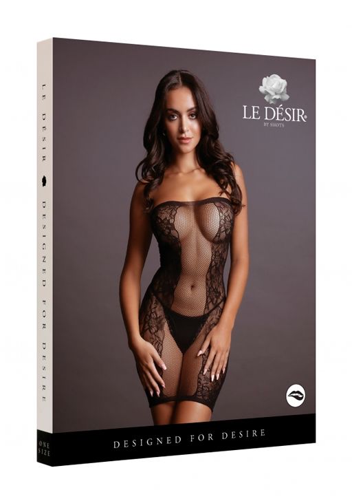 Эротическое мини-платье le desir без бретелек, черное в Москве