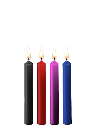 набор разноцветных восковых bdsm-свечей teasing wax candle в Москве