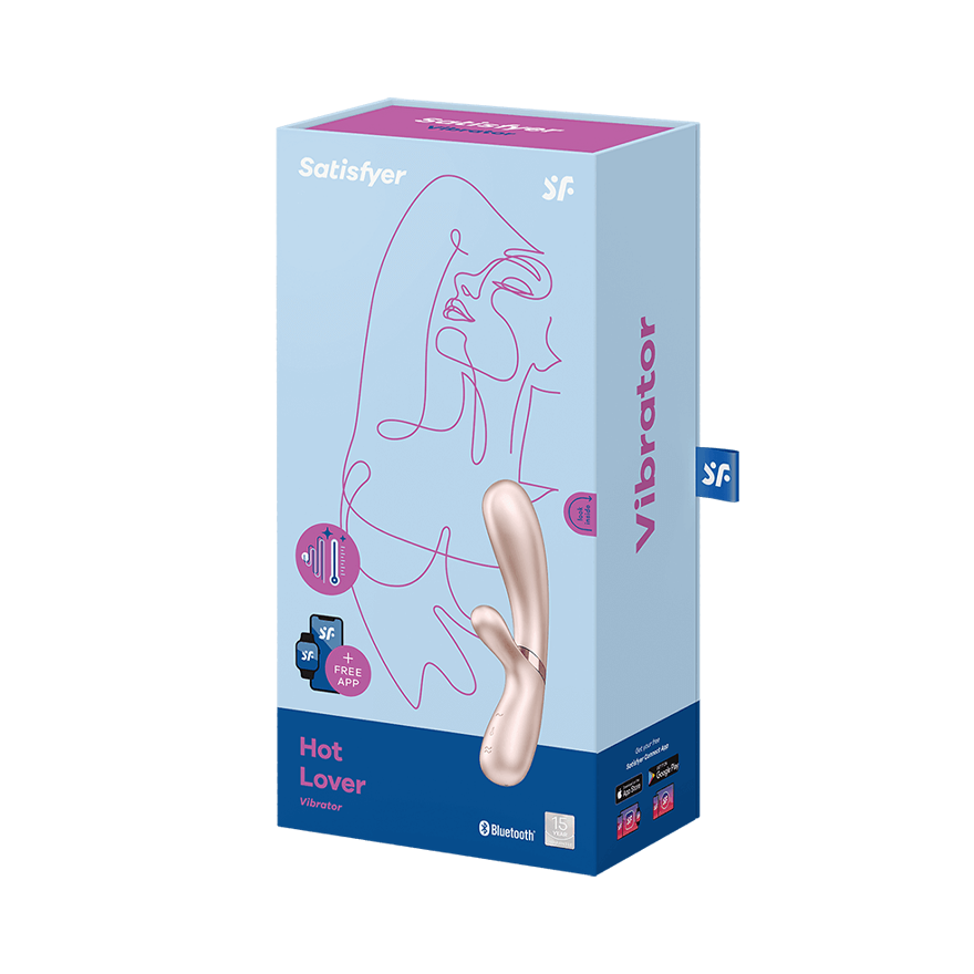 вибромассажер с подогревом и приложением satisfyer hot lover, бежевый в Москве