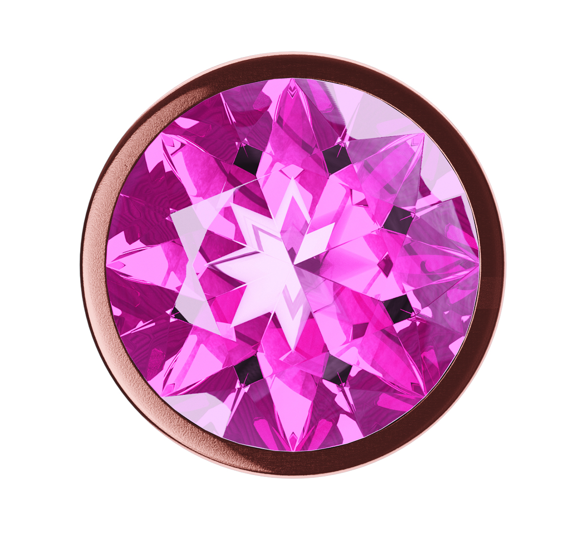 анальная пробка diamond quartz shine l розовое золото 4023-02lola в Москве