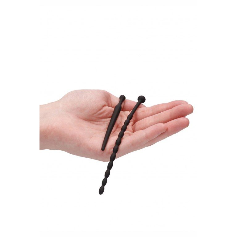 набор уретральных бужей silicone beginners plug set черный в Москве