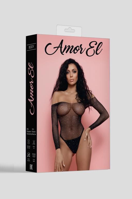 Эротическое боди amor el esponela s/l, черный в Москве