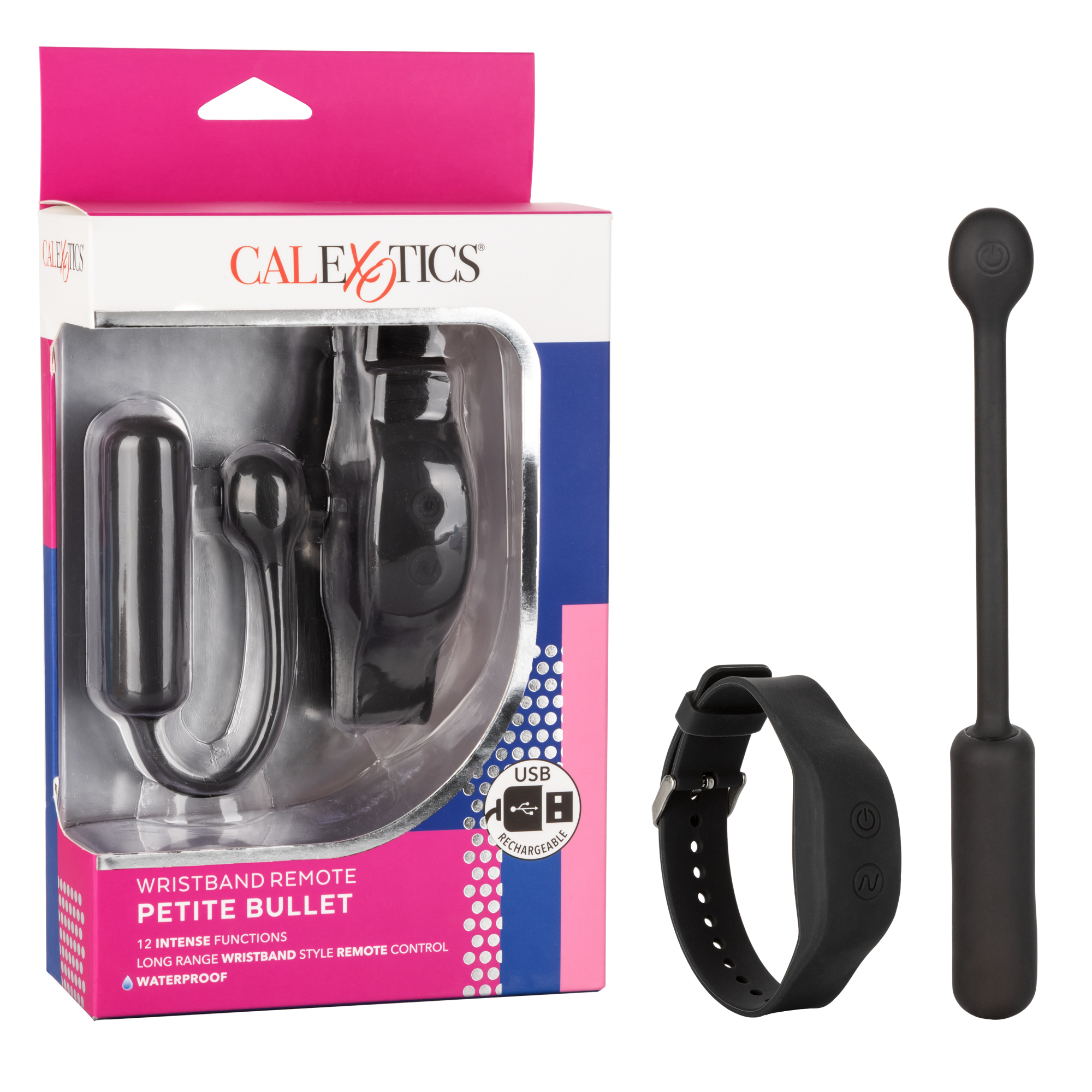 Вибропуля с управлением при помощи браслета Wristband Remote Petite Bullet