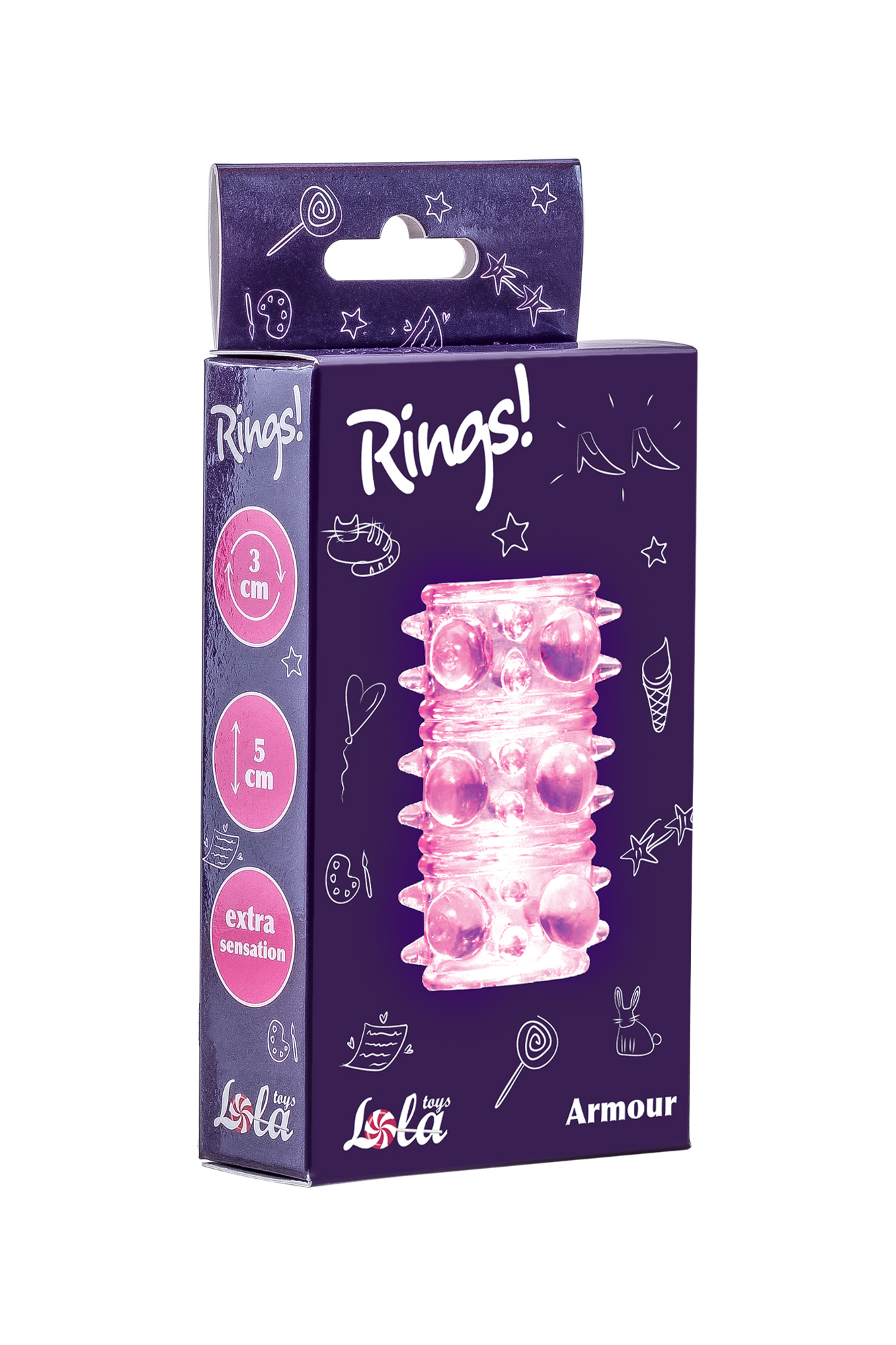 насадка на пенис rings armour pink 0115-11lola в Москве