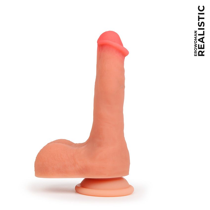 фаллоимитатор erowoman realistic, длина 145 мм, диаметр 44 мм в Москве
