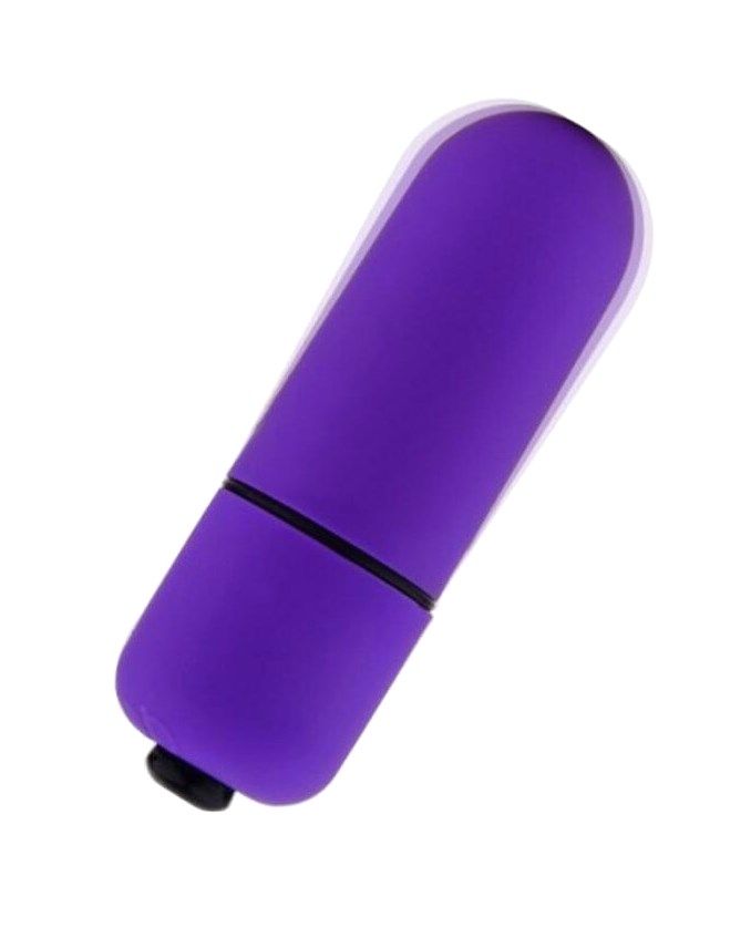 Фиолетовая вибропуля Rock Off. 9 см, ABS-пластик
