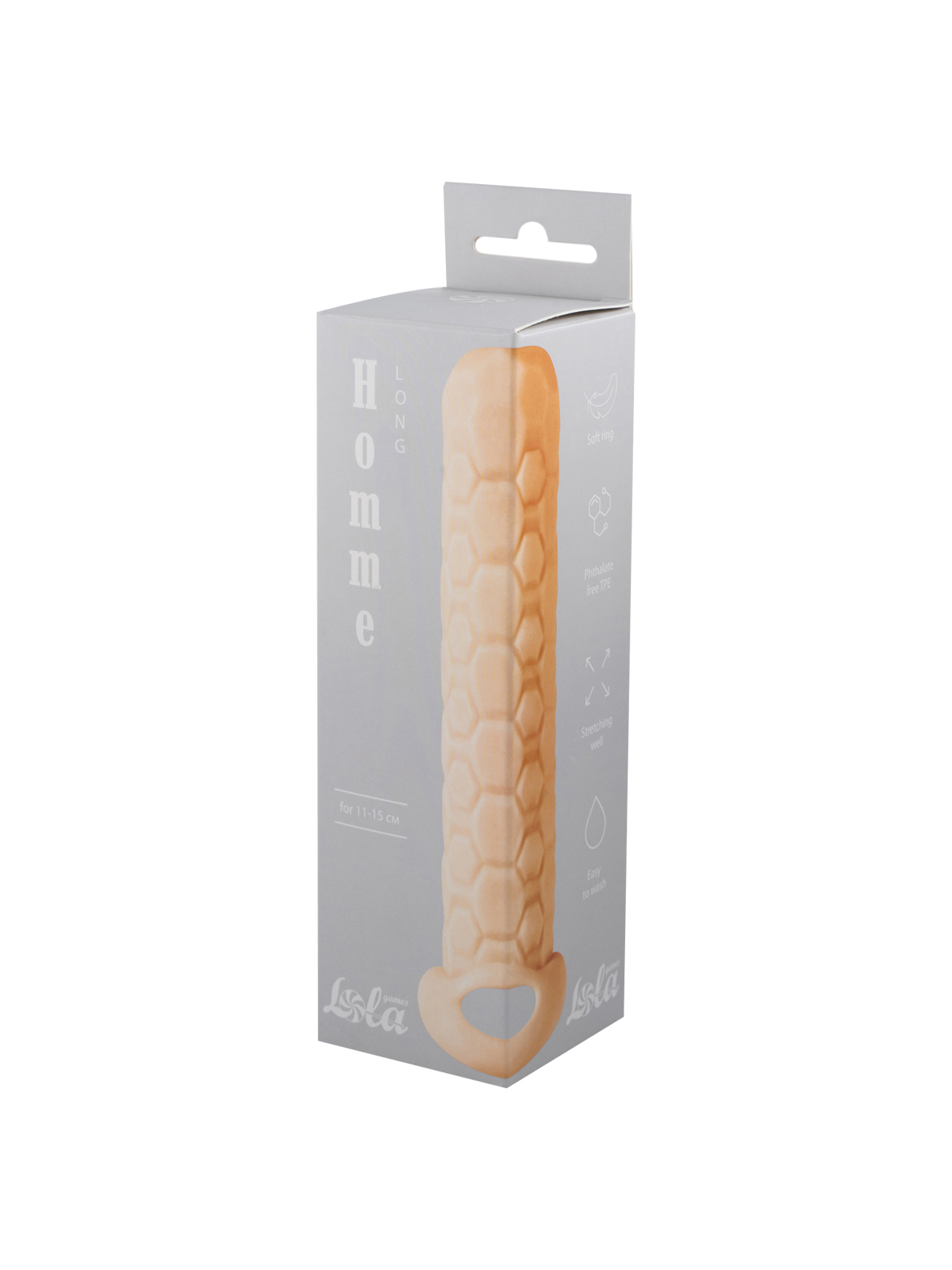 фаллоудлинитель homme long flesh для 11-15 см 7009-03lola в Москве