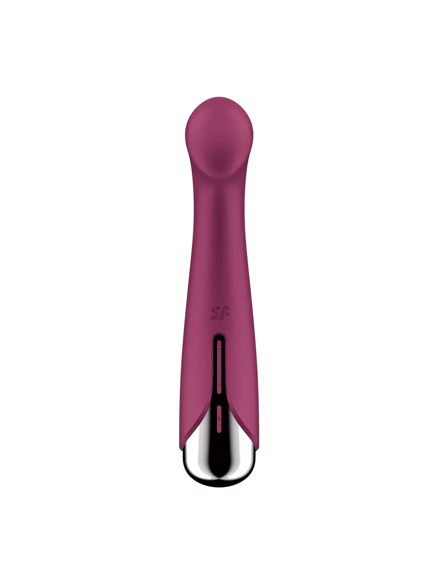 вибратор для точки g  с ротацией satisfyer spinning g-spot 1, силикон, бордовый, 16,8 см в Москве