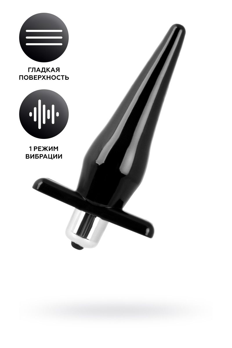 анальная втулка black&red by toyfa, tpe, черный, 12,7 см, ø 3 см в Москве