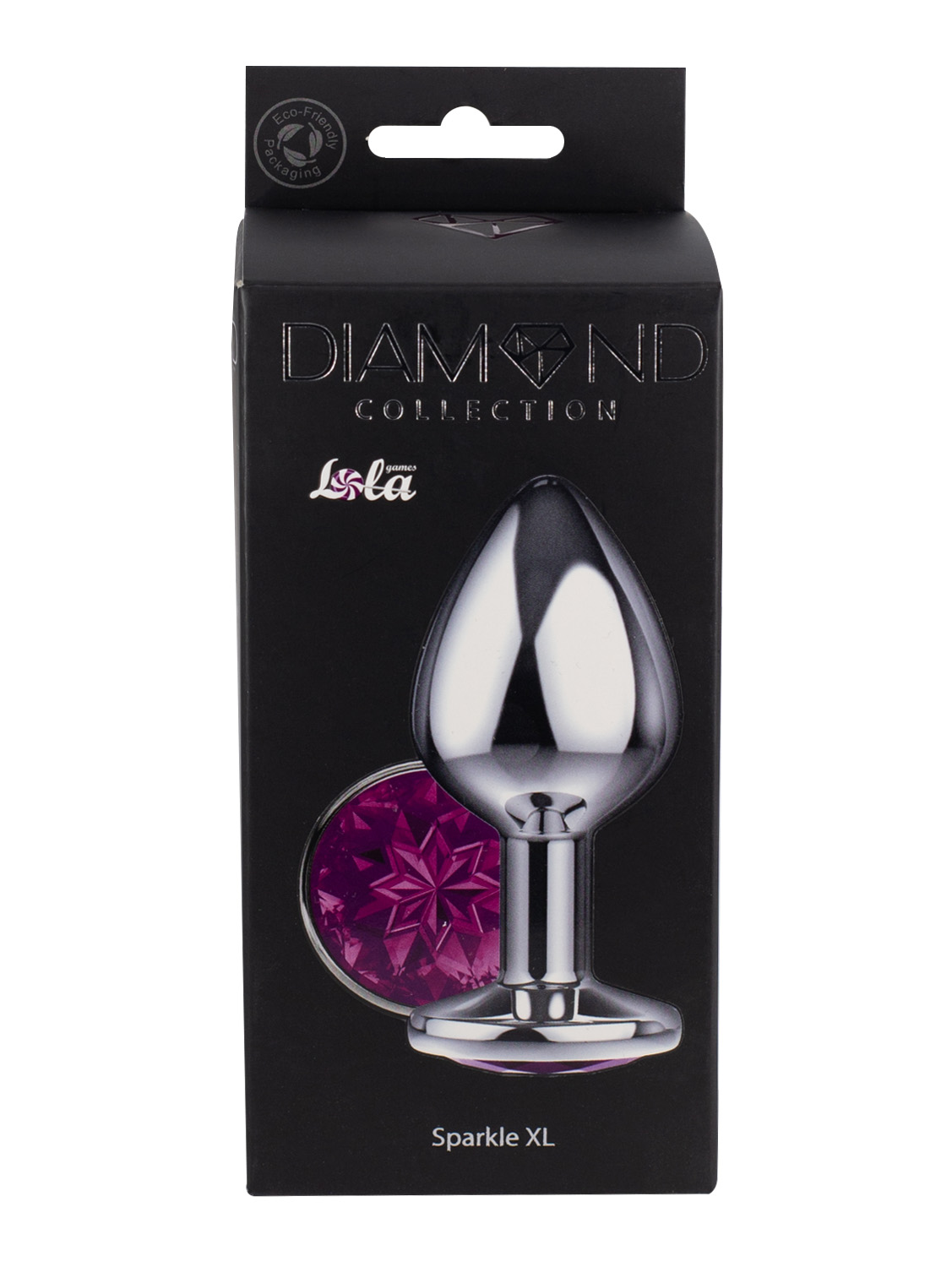 большая анальная пробка diamond purple sparkle xl 4028-01lola в Москве