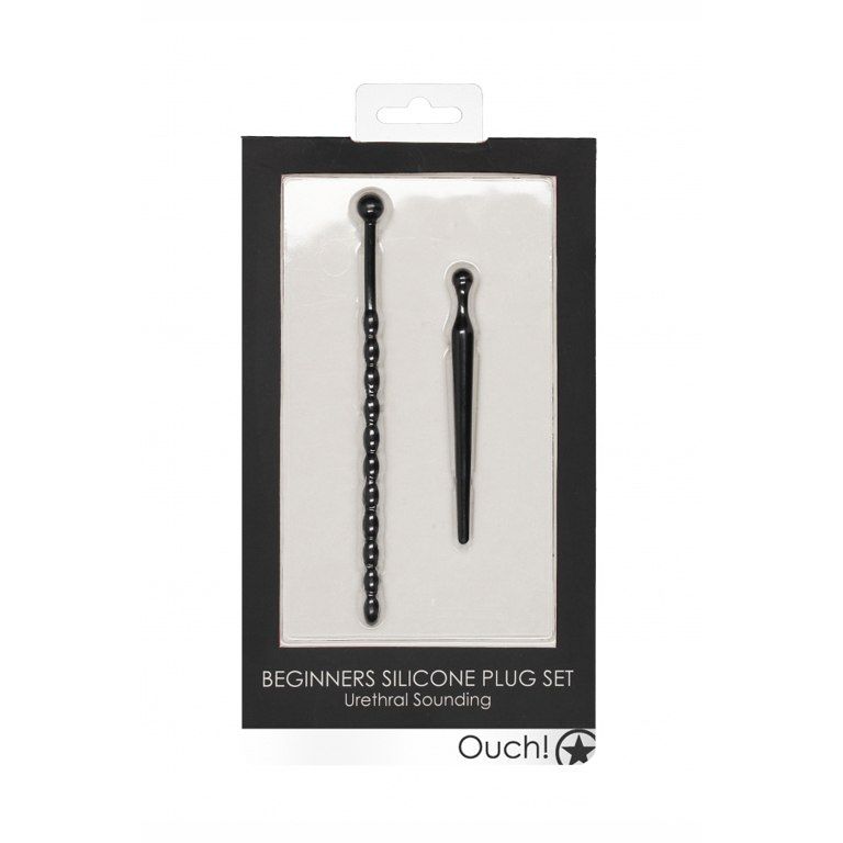 набор уретральных бужей silicone beginners plug set черный в Москве