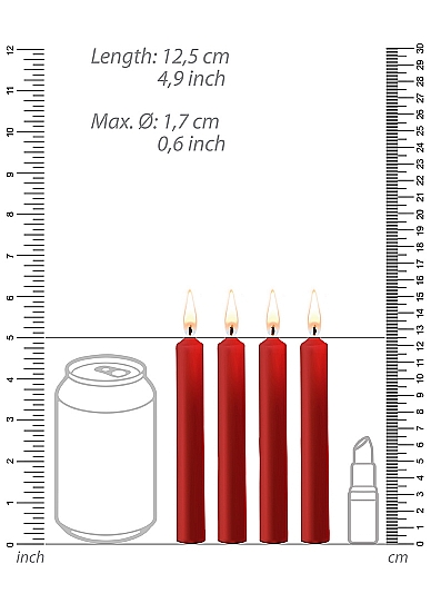 набор восковых bdsm-свечей teasing wax candles в Москве