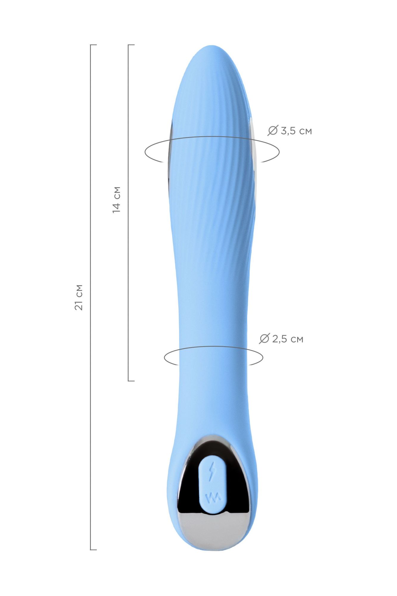 вибратор с электростимуляцией physics tesla g-point, силикон, голубой, 21 см в Москве
