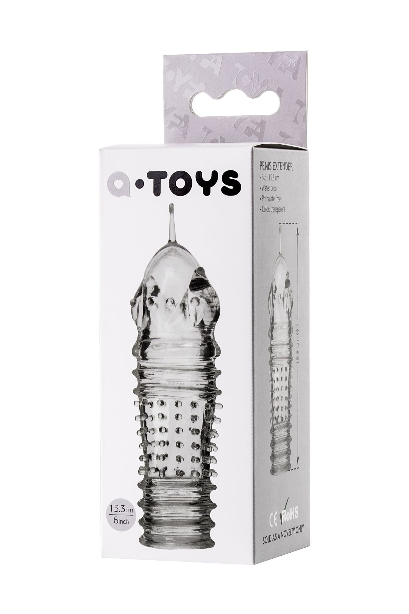 насадка на пенис toyfa a-toys baldi, tpr, прозрачный, 15,3 см в Москве