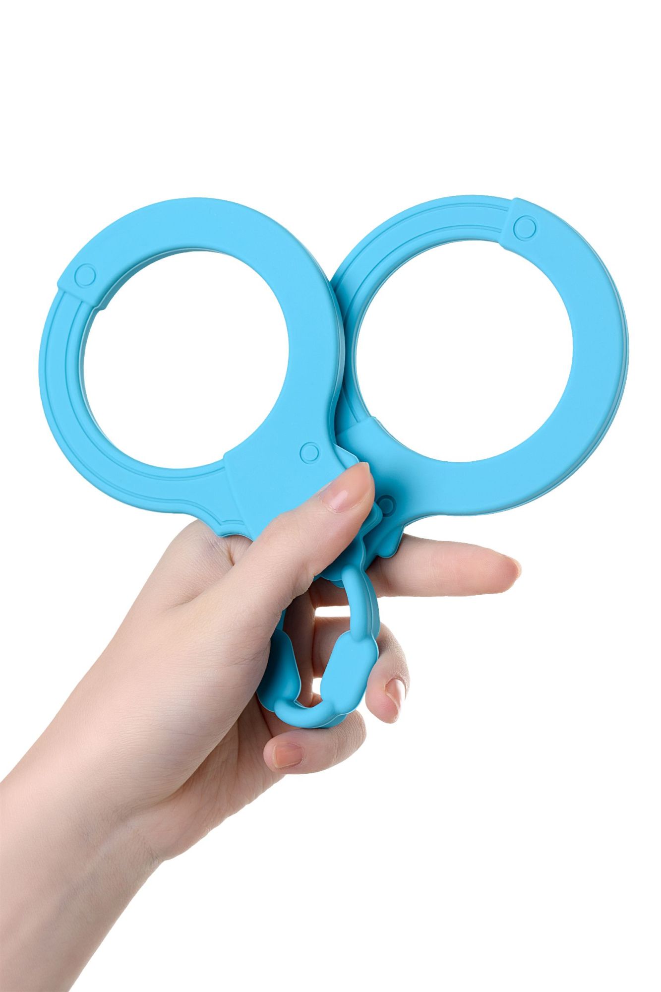 силиконовые наручники a-toys by toyfa celet, силикон, голубые, 33 см в Москве