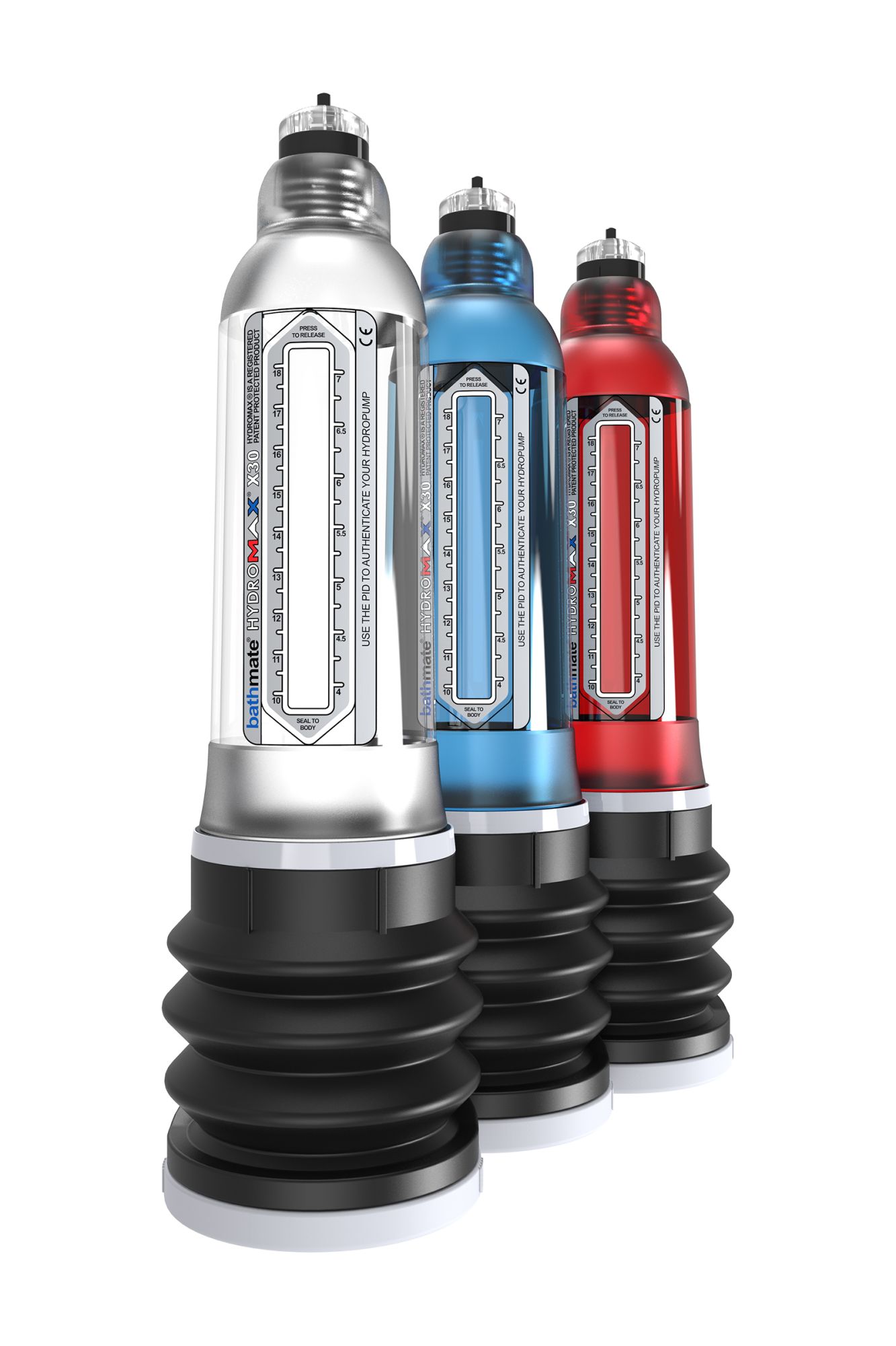 гидропомпа bathmate hydromax x30, прозрачная, 30 см в Москве