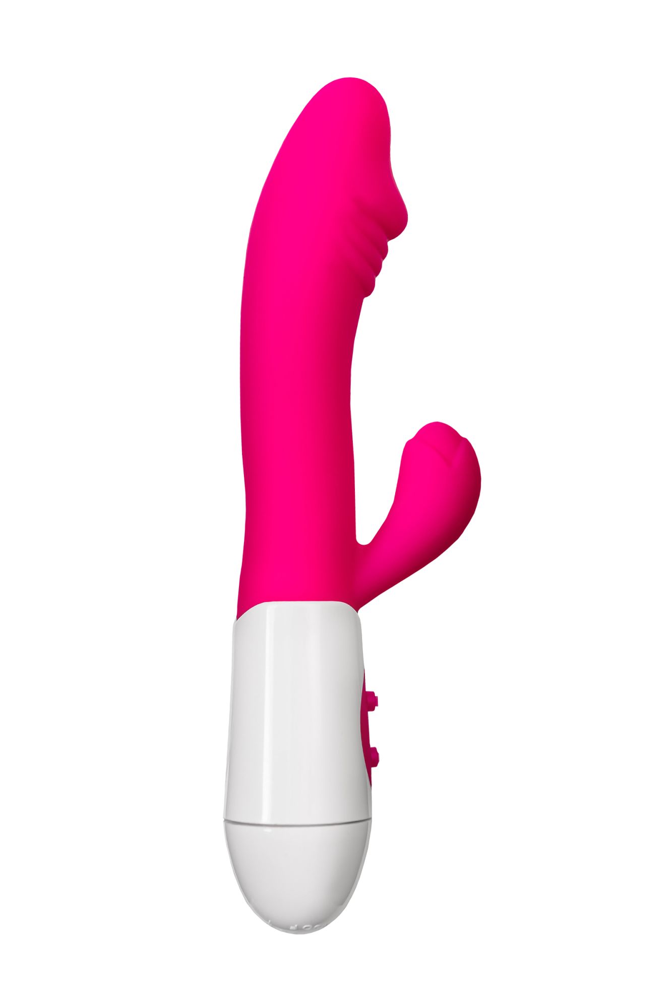 вибратор с клиторальным стимулятором toyfa a-toys area, силикон, розовый, 19,5 см в Москве