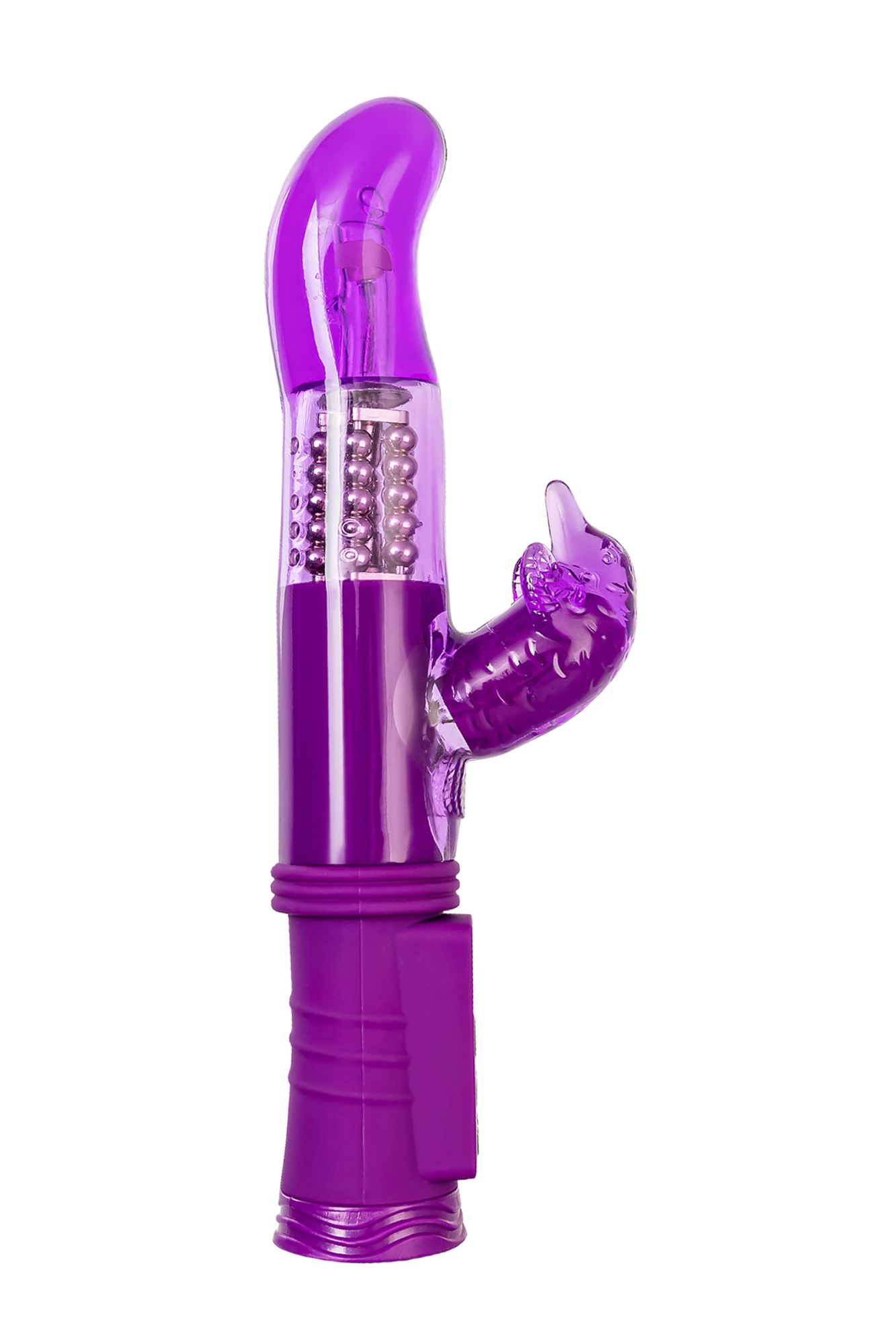 вибратор с клиторальным стимулятором toyfa a-toys, tpr, фиолетовый, 22,5 см в Москве