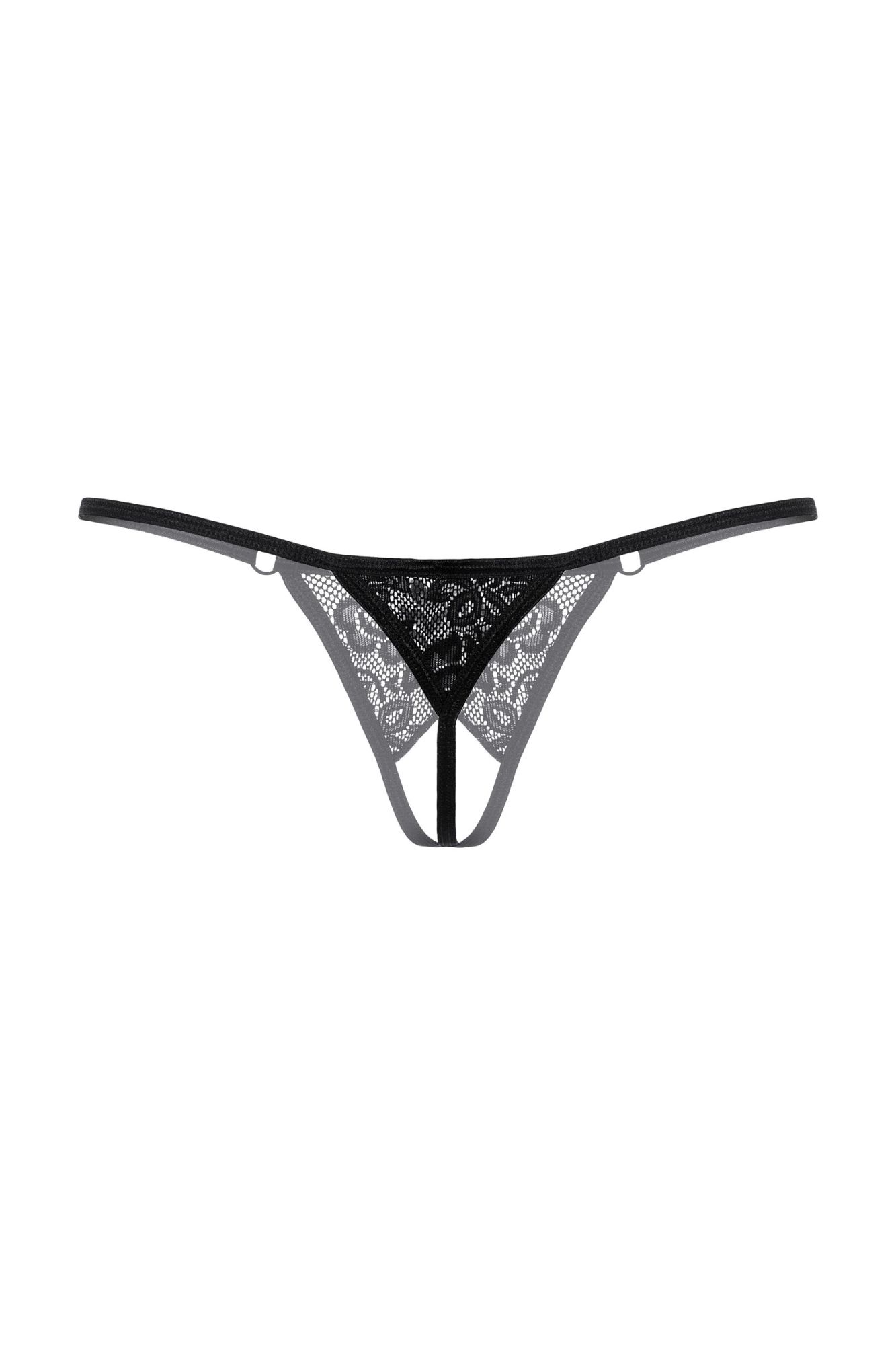 Эротическое стринги с ниткой из бусин softline collection, черный, s/l в Москве