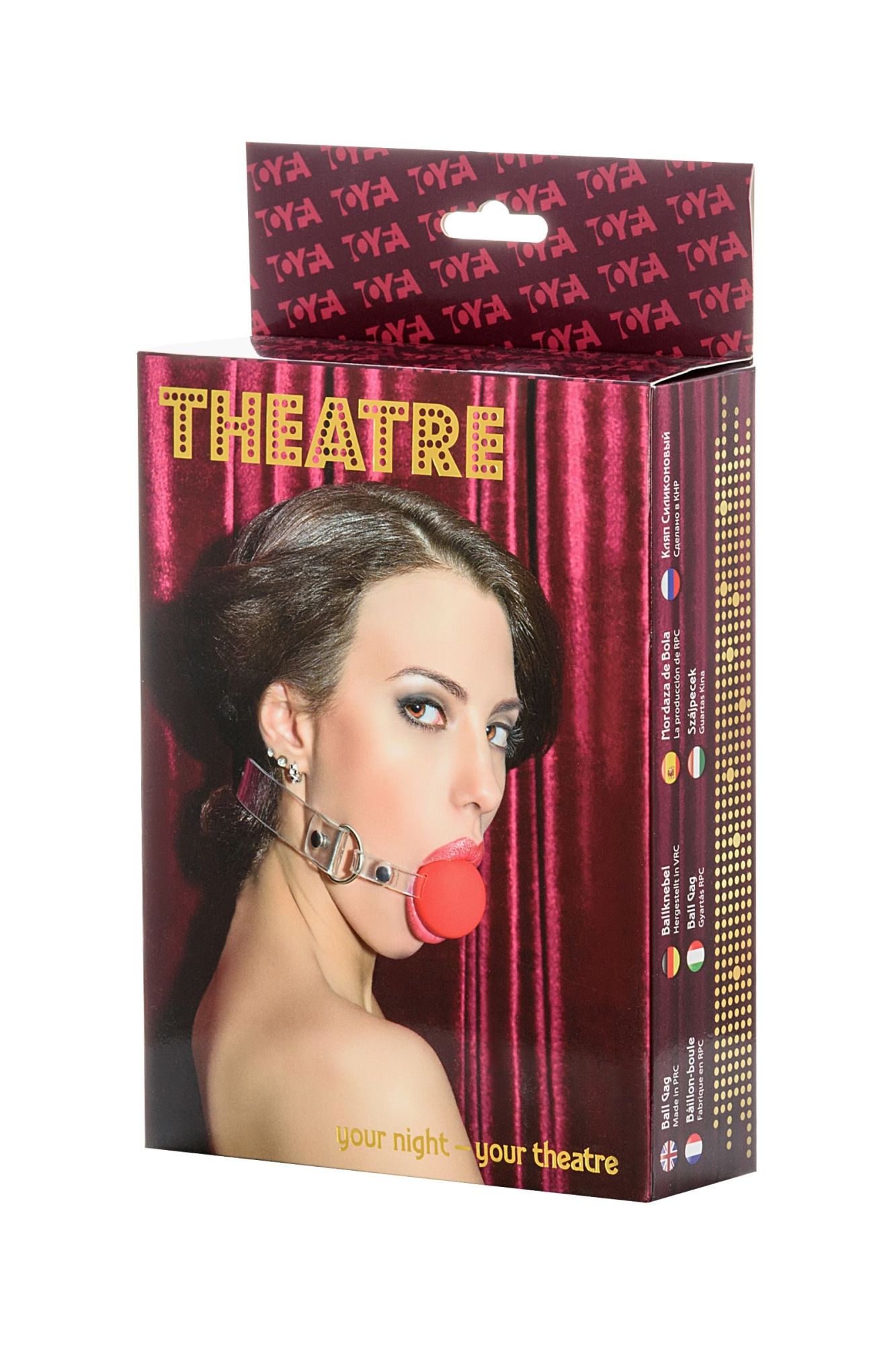 кляп toyfa theatre, силикон, красный в Москве