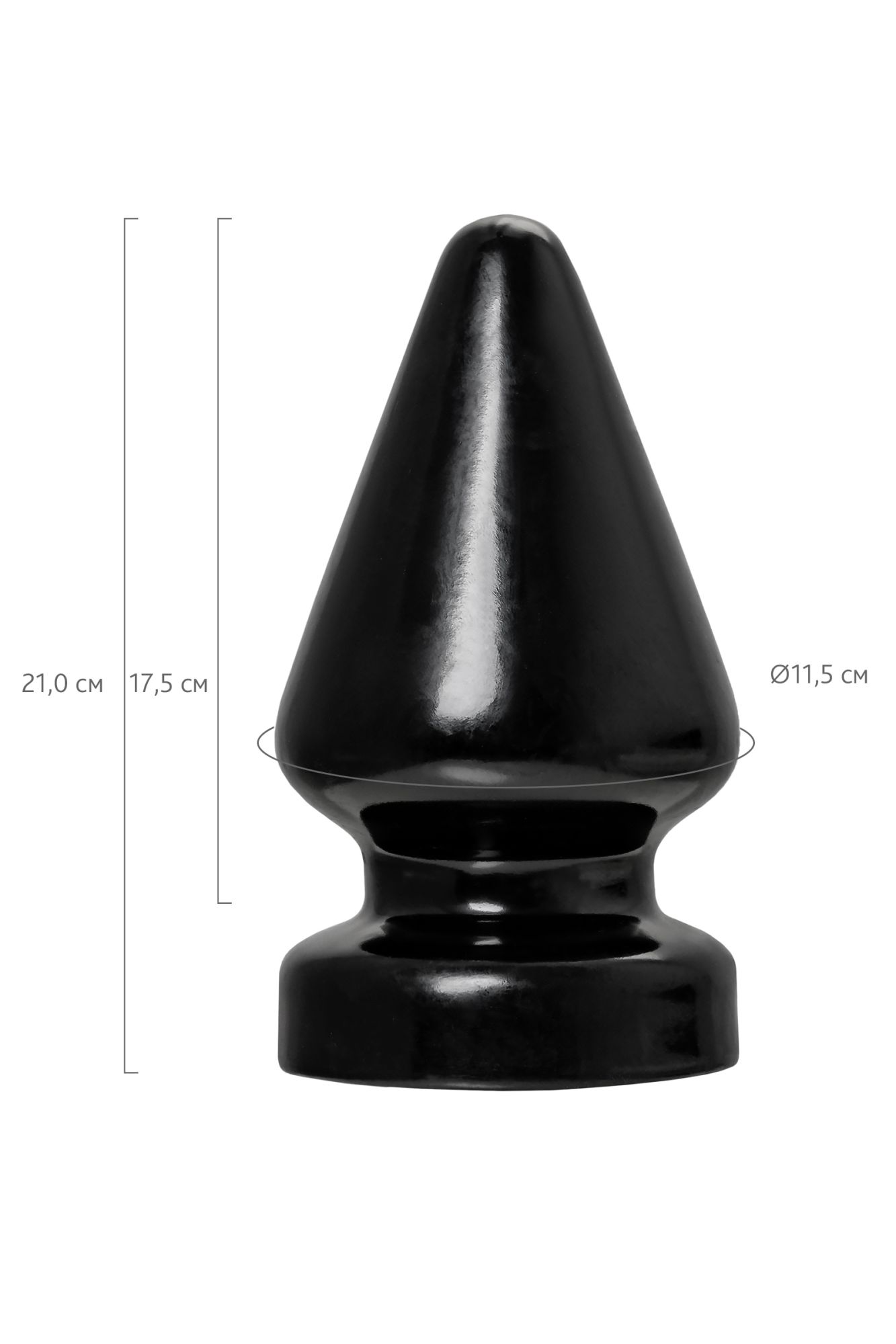 анальная втулка toyfa popo pleasure draco β, pvc, черная, 21 см, ø 11,5 см в Москве