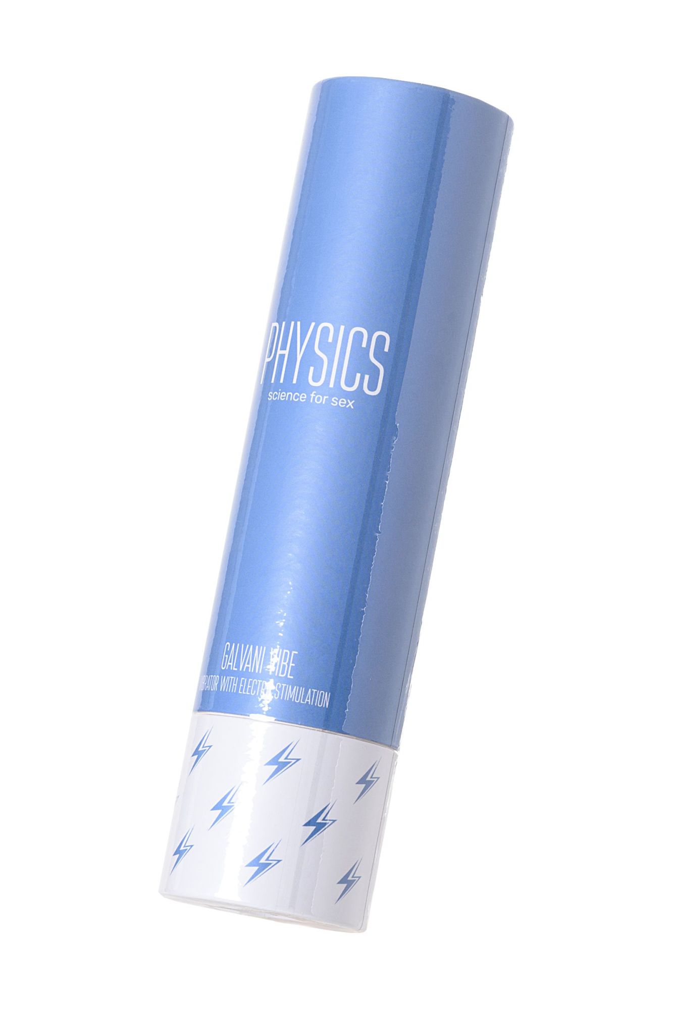 вибратор с электростимуляцией physics galvani vibe, силикон, голубой, 21 см в Москве