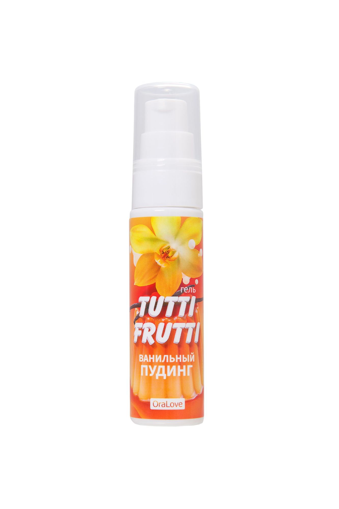 съедобная гель-смазка tutti-frutti для орального секса со вкусом ванильный пудинг, 30 гр в Москве
