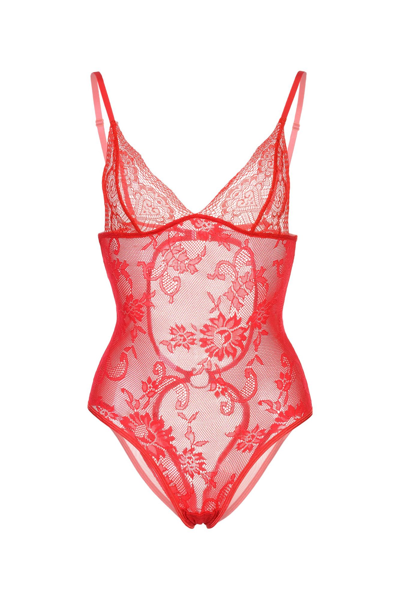 Эротическое боди candy girl c интимным доступом, красное, os в Москве