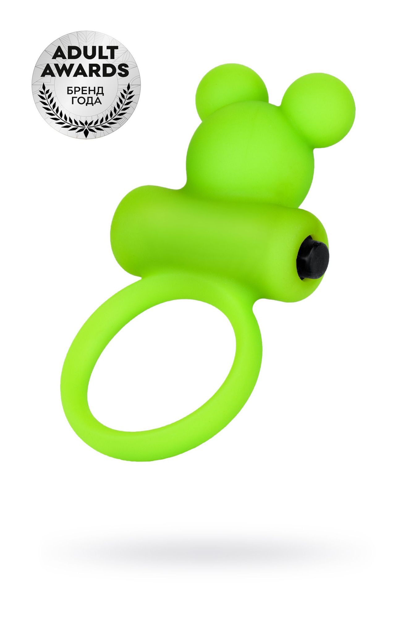 виброкольцо на пенис a-toys by toyfa chio, силикон, зеленое, 8,1 см, ø 3,1 см в Москве