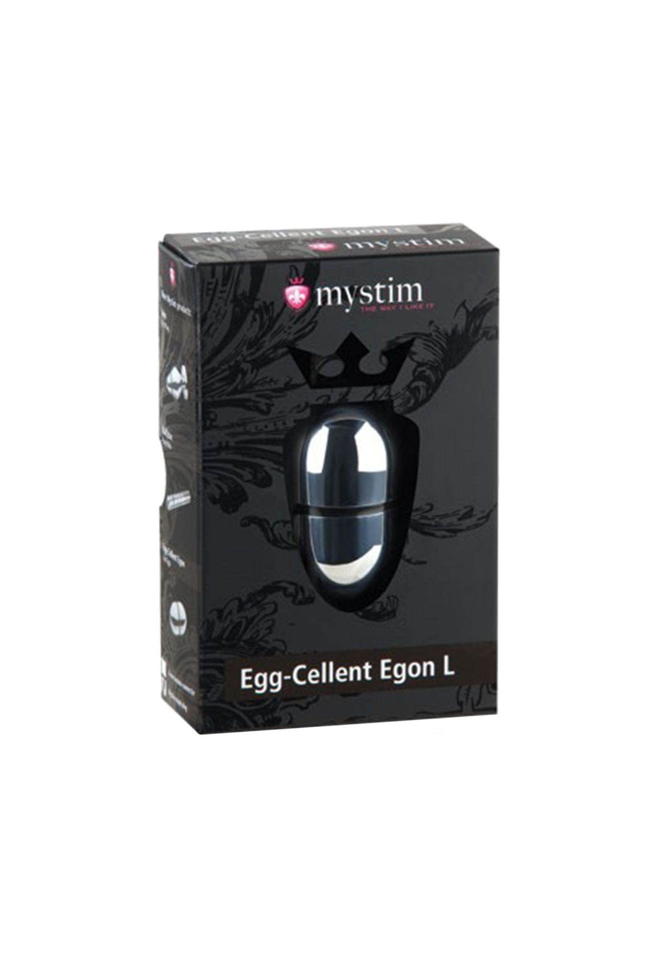 электростимулятор яйцо mystim egg-cellent egon l, хирургическая сталь, серебряный, 7 см в Москве
