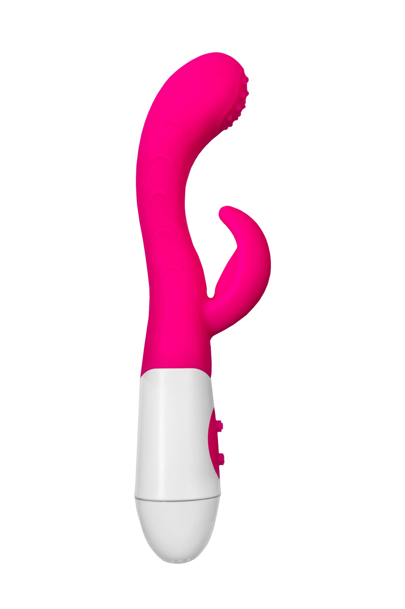 вибратор с клиторальным стимулятором toyfa a-toys nessy, силикон, розовый, 20 см в Москве