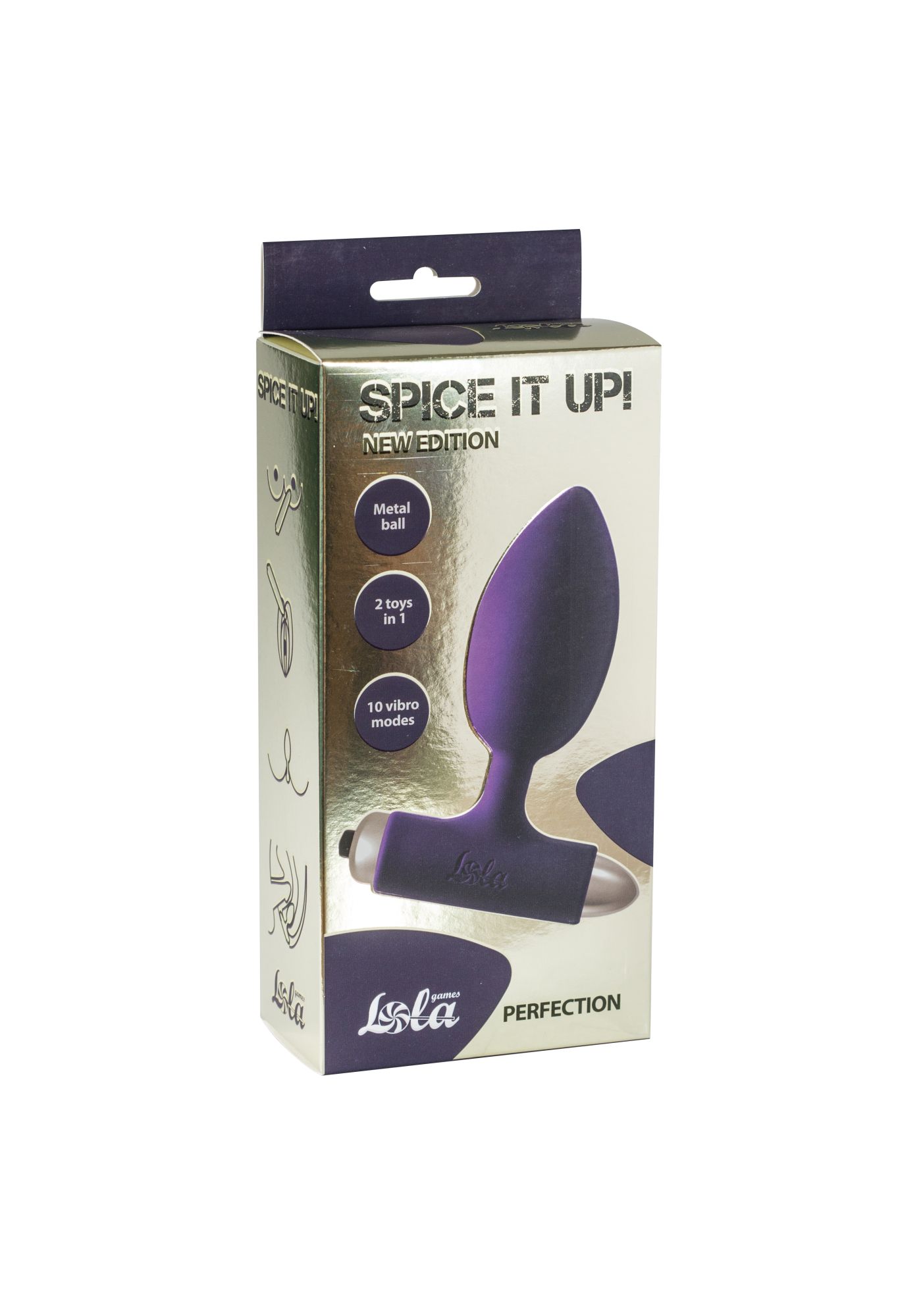 анальная пробка с вибрацией spice it up new edition perfection ultraviolet 8014-04lola в Москве