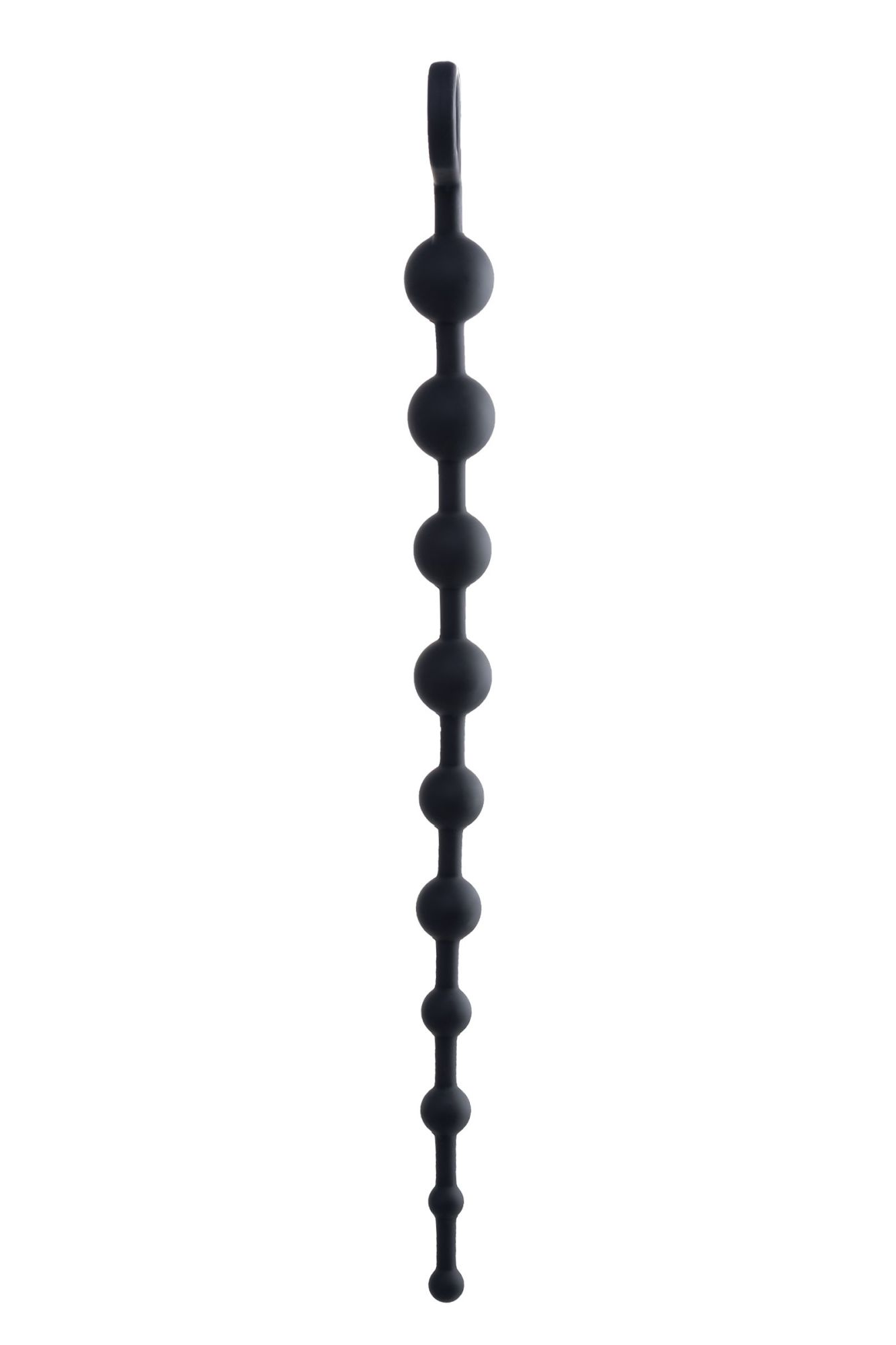 анальные бусы toyfa popo pleasure cephei, водонепроницаемые, силикон, черные, 33,5 см, ø 2,4 см в Москве